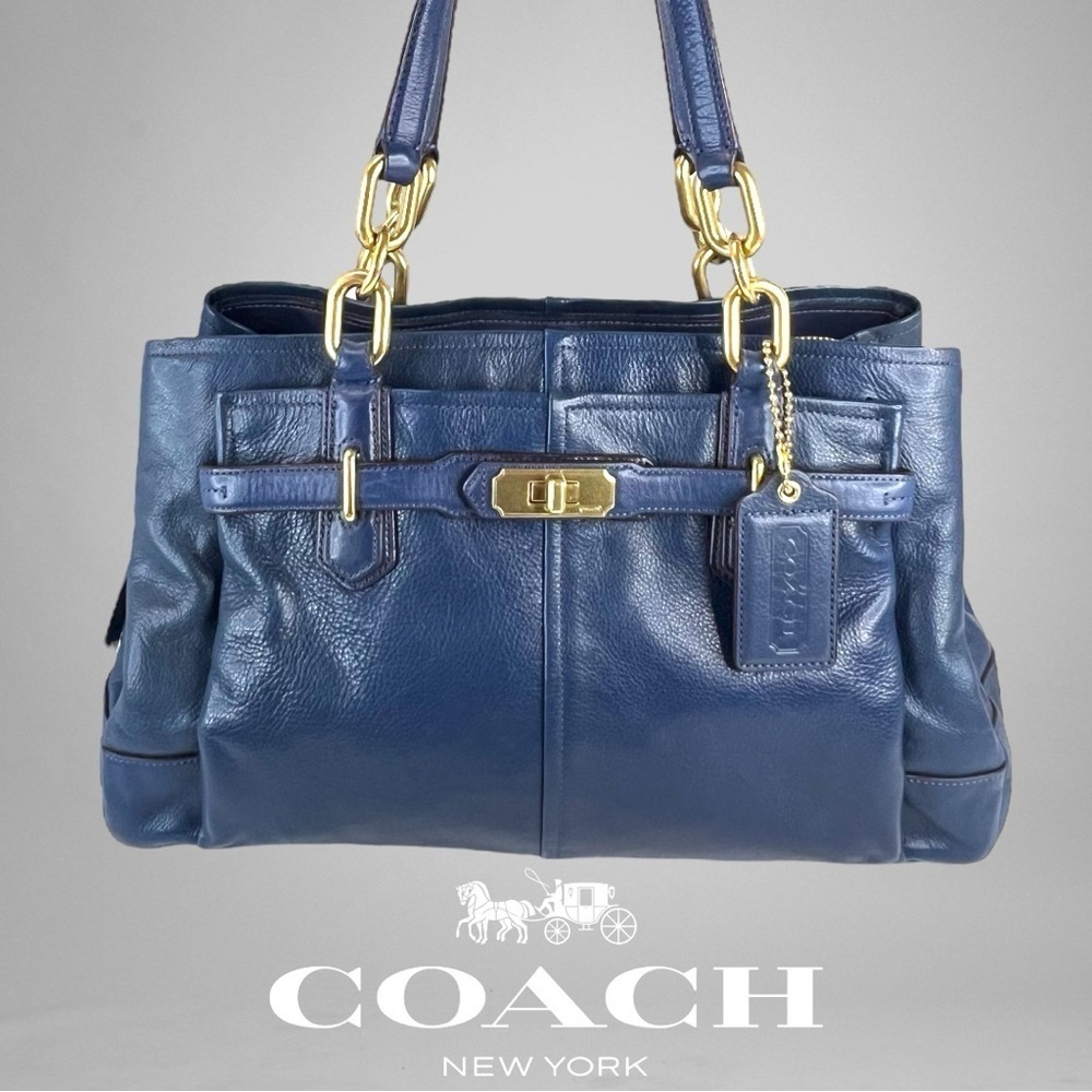 Stunning Blue Coach Chelsea Jayden Carry All Bag